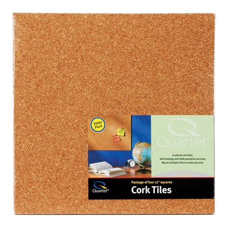 Quartet Cork Tile Lite 12X12"Pk4 102